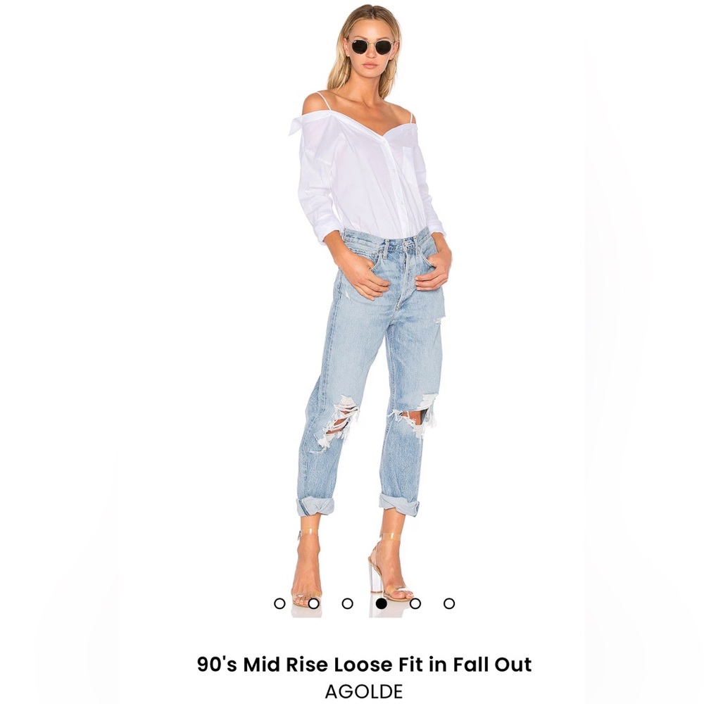 Women's Light Blue Distressed Jeans